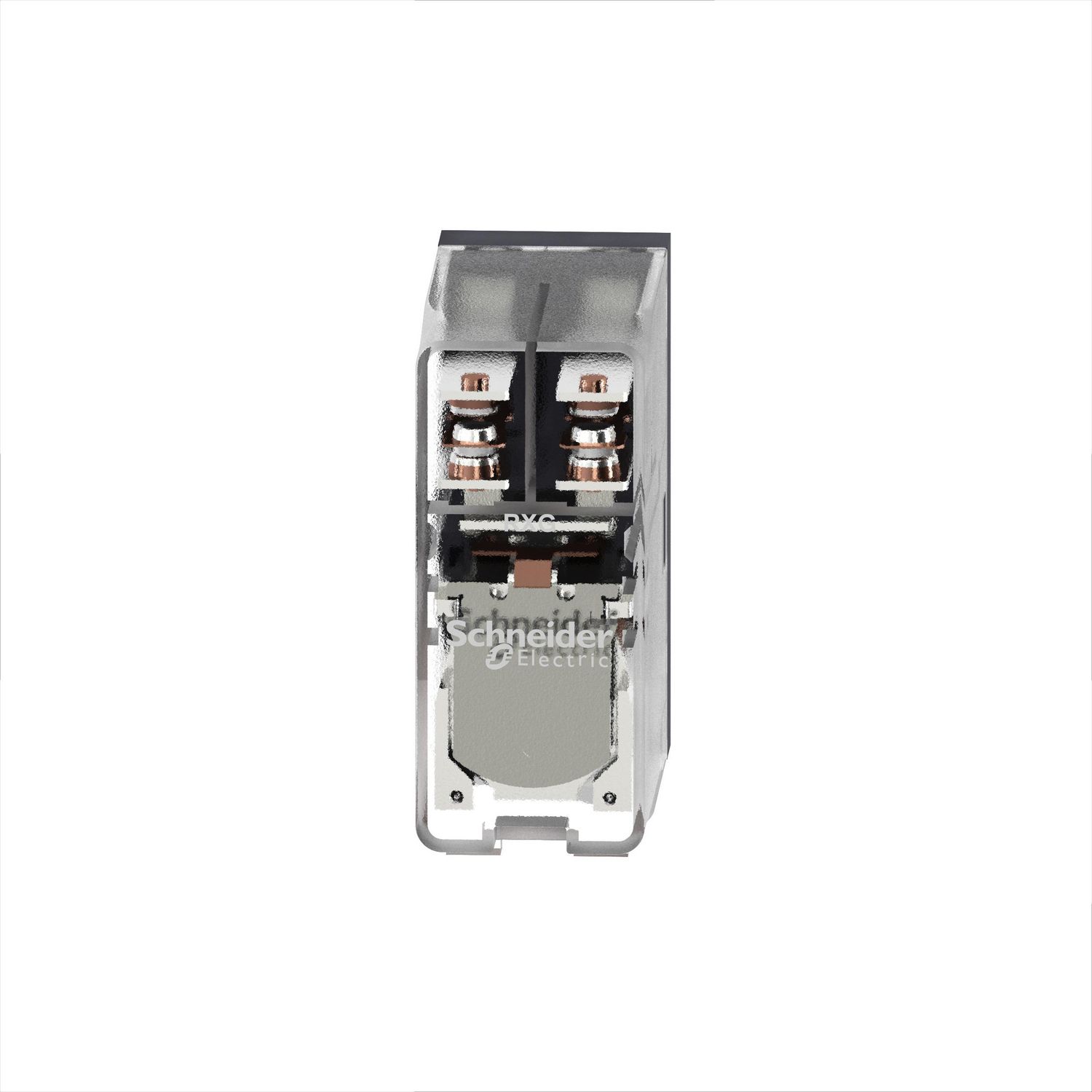 Picture of interface plug in relay, Harmony Electromechanical Relays, 5A, 2CO, clear cover, 24V AC