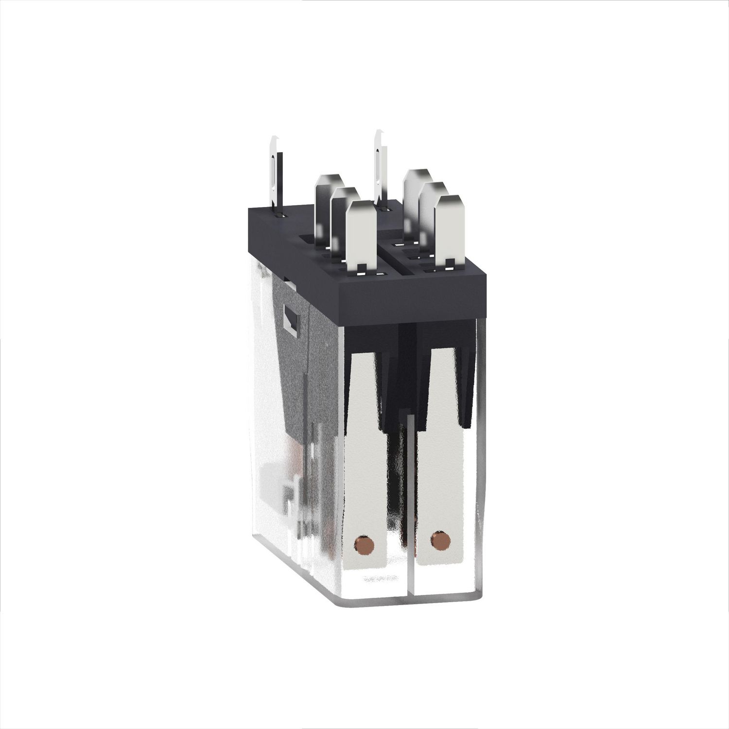 Picture of interface plug in relay, Harmony Electromechanical Relays, 5A, 2CO, clear cover, 230V AC