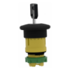 Picture of head for non illuminated push button, Harmony XB5, black, 40mm mushroom pushbutton, 22mm latching key release