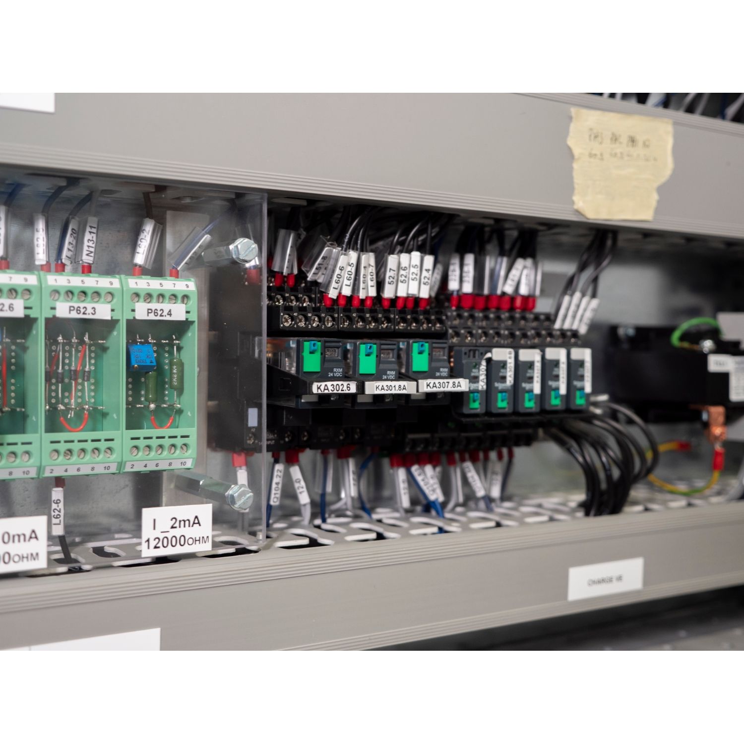 Picture of miniature plug in relay, Harmony Electromechanical Relays, 12A, 2CO, with LED, lockable test but to n, 12V DC
