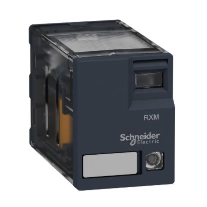 Picture of miniature plug in relay, Harmony Electromechanical Relays, 6A, 4CO, with LED, 230V DC