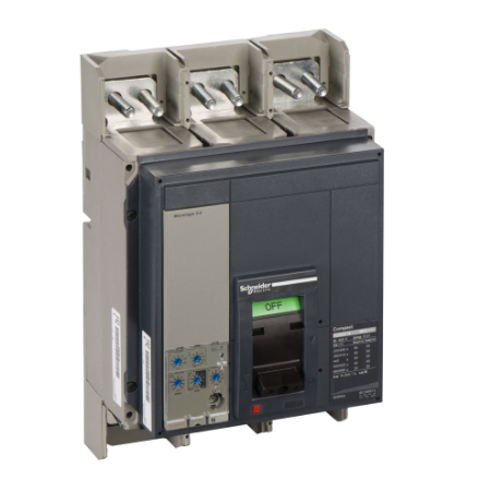 Picture of Circuit breaker, ComPact NS800N, 50kA/415VAC, Micrologic 5.0 trip unit, 800A, fixed, 3 poles 3d