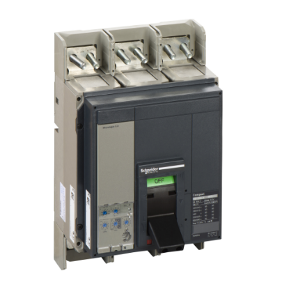 Picture of Circuit breaker, ComPact NS1250N, 50kA/415VAC, Micrologic 5.0 trip unit, 1250A, fixed, 3 poles 3d