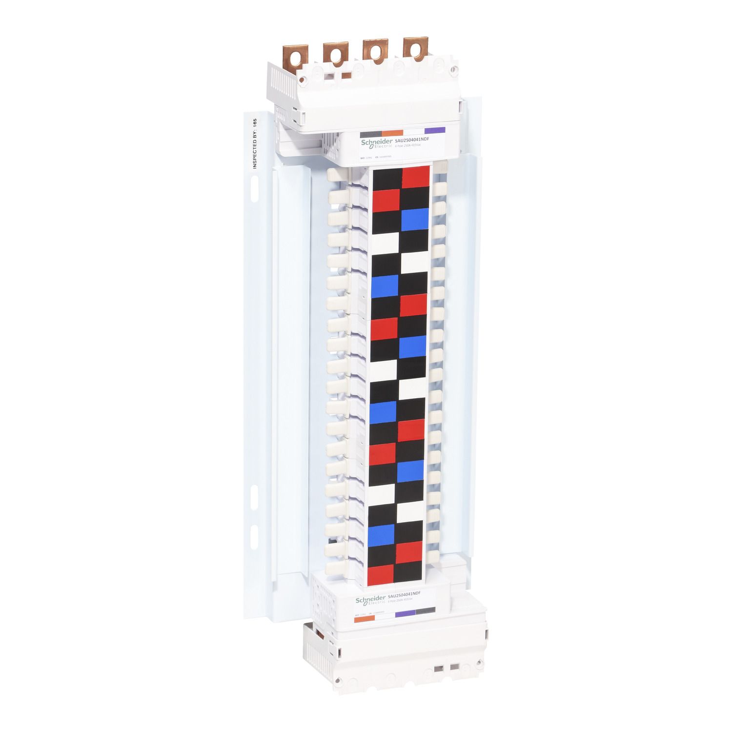 Picture of SAU Chassis, Acti9, 250A, 3*(1Ph+N), 40 poles, 18mm for iC60 MCB and RCBO, dual feed