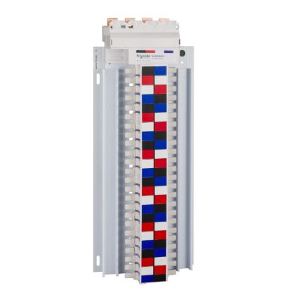 Picture of SAU Chassis, Acti9, 250A, 3Ph+N, 64 poles, 18mm for iC60 MCB and RCBO, top feed