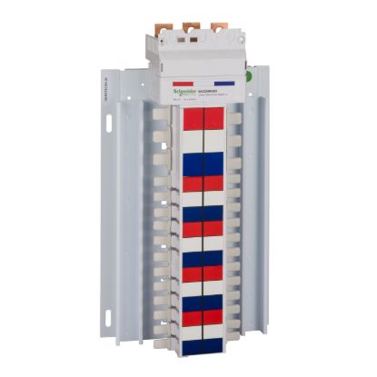 Picture of SAU hybrid Chassis, Acti9, 250A, 3Ph, 30 poles 18mm and 12 poles 27mm for MCB and RCBO, top or bottom