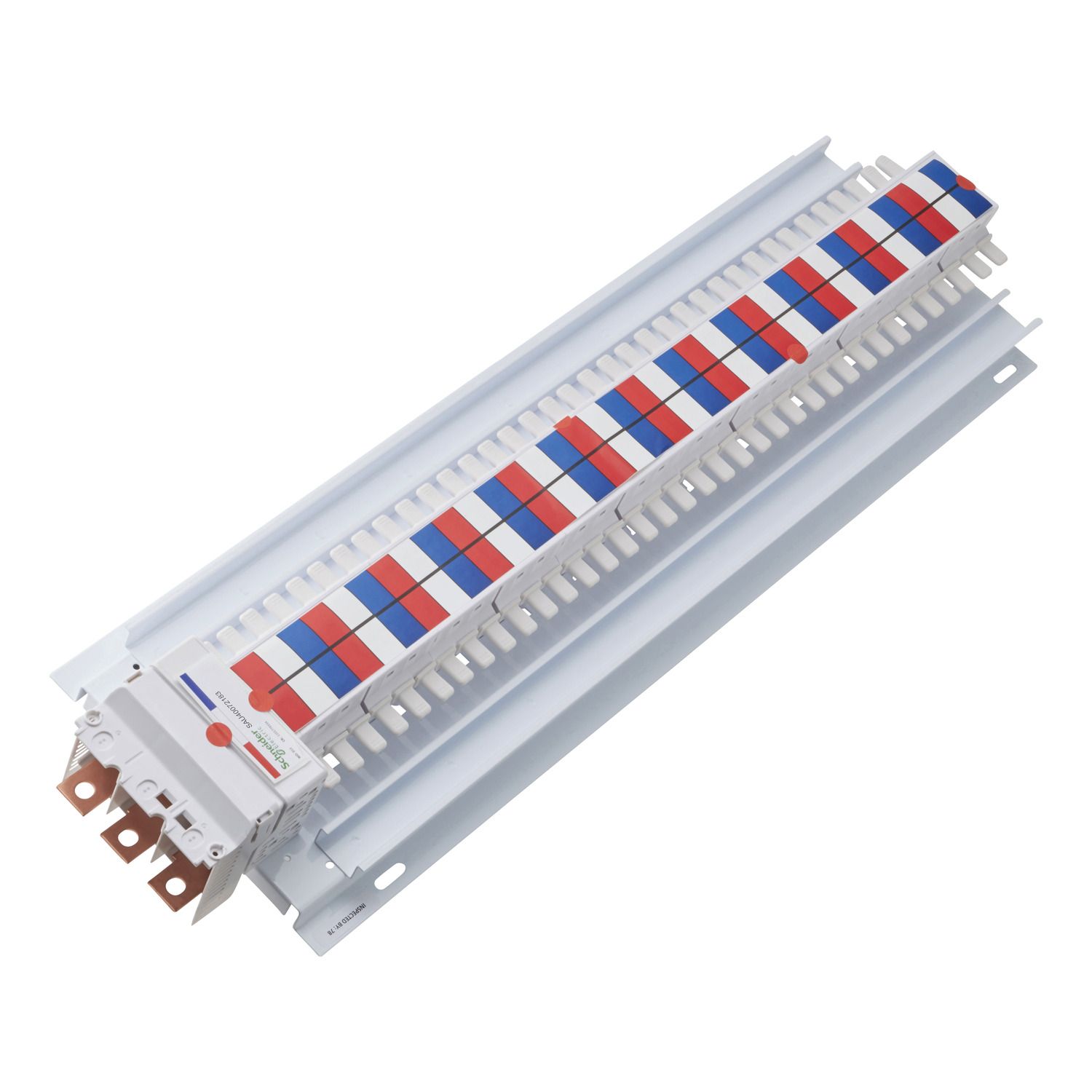 Picture of SAU Chassis 3PH, Acti9, 400A, 18mm for iC60 MCB & RCBO, 72 Poles, Top or Bottom Feed