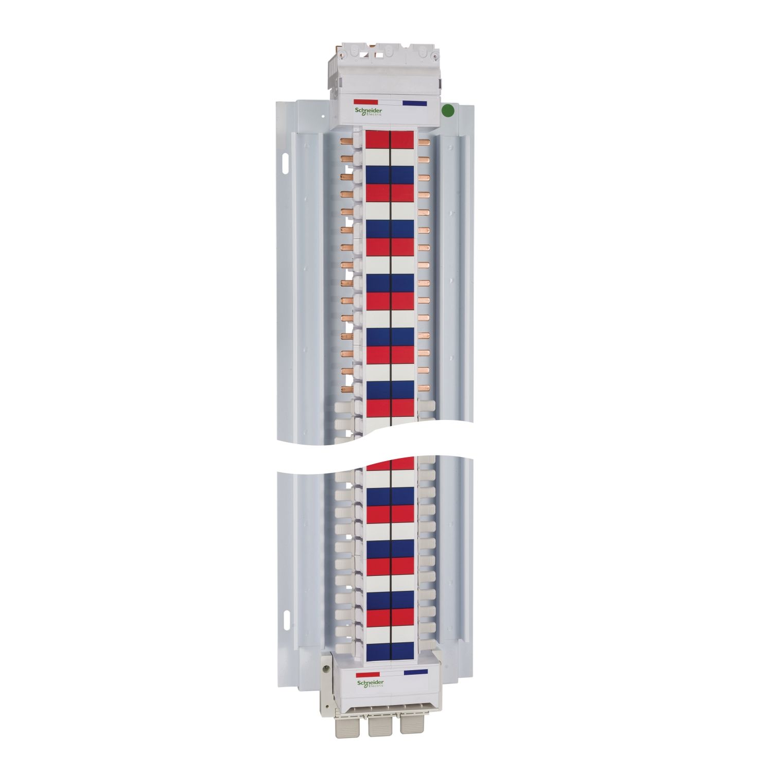 Picture of SAU Chassis 3PH, Acti9, 400A, 18mm for iC60 MCB & RCBO, 72 Poles, Dual Feed