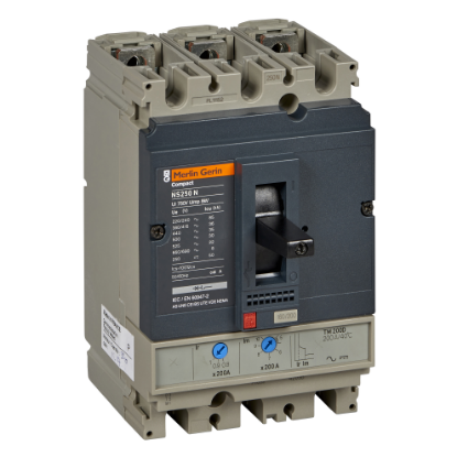 Picture of circuit breaker Compact NS250N - TMD - 200 A - 3 poles 3d