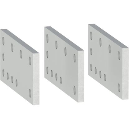 Picture of Power connections, MasterPact NT, chassis, spare part, drawout, fixed, connection up to 4 cables with lugs, set of 3 parts