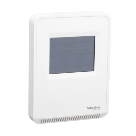 Picture of SpaceLogic SLA Series Temperature Sensor, Room, Color Touchscreen, Analog Outputs, Matte White Housing