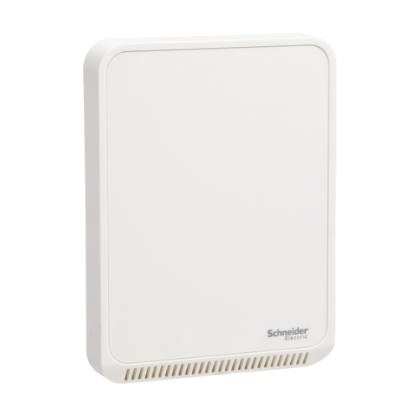 Picture of Sensor, SpaceLogic SLP Series, air quality, CO2, humidity, temperature, room, BACnet MSTP/Modbus, matte white housing