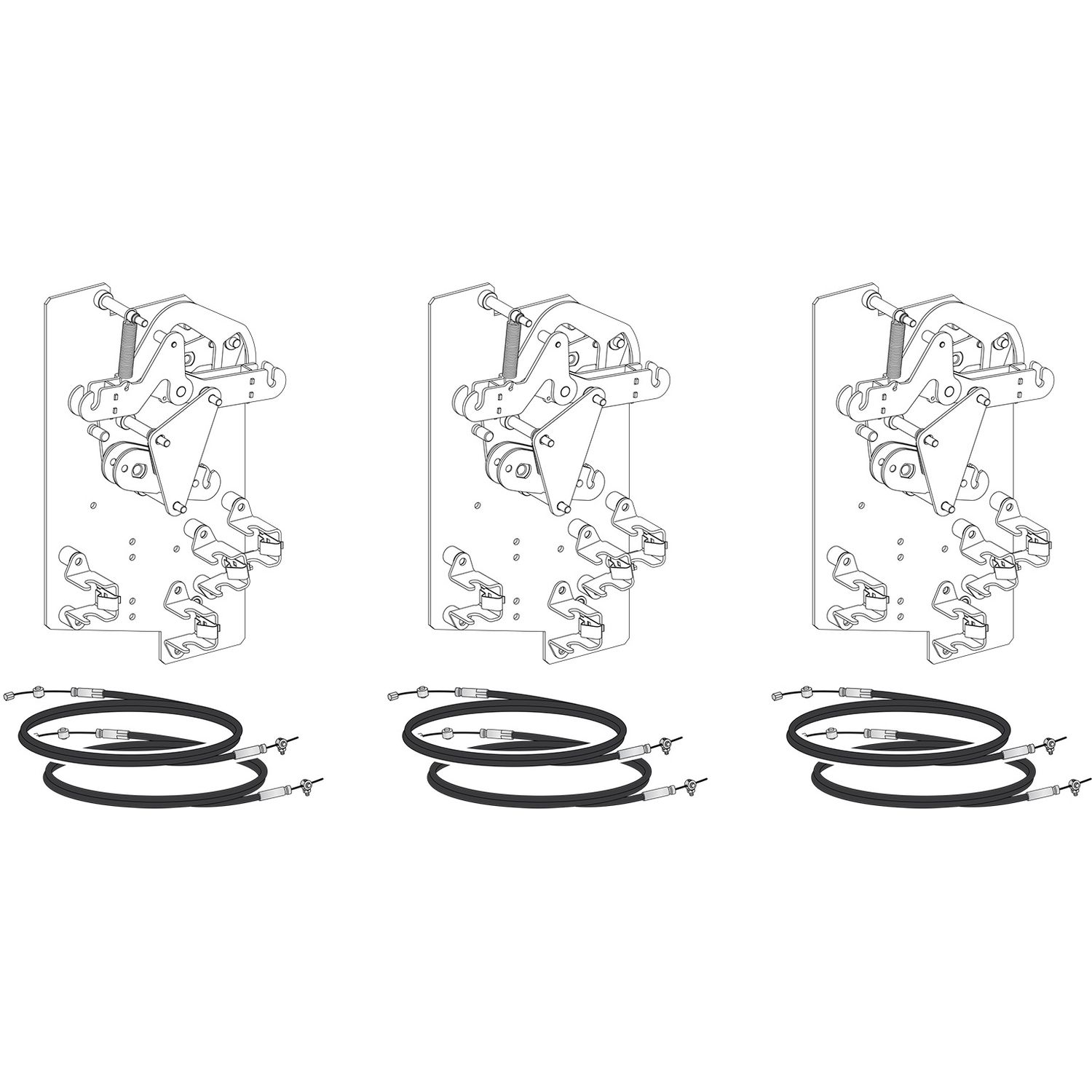 Picture of Interlocking kit, MasterPact NW, frame, spare part, fixed or drawout, interlocking 2 normal and 1 coupling