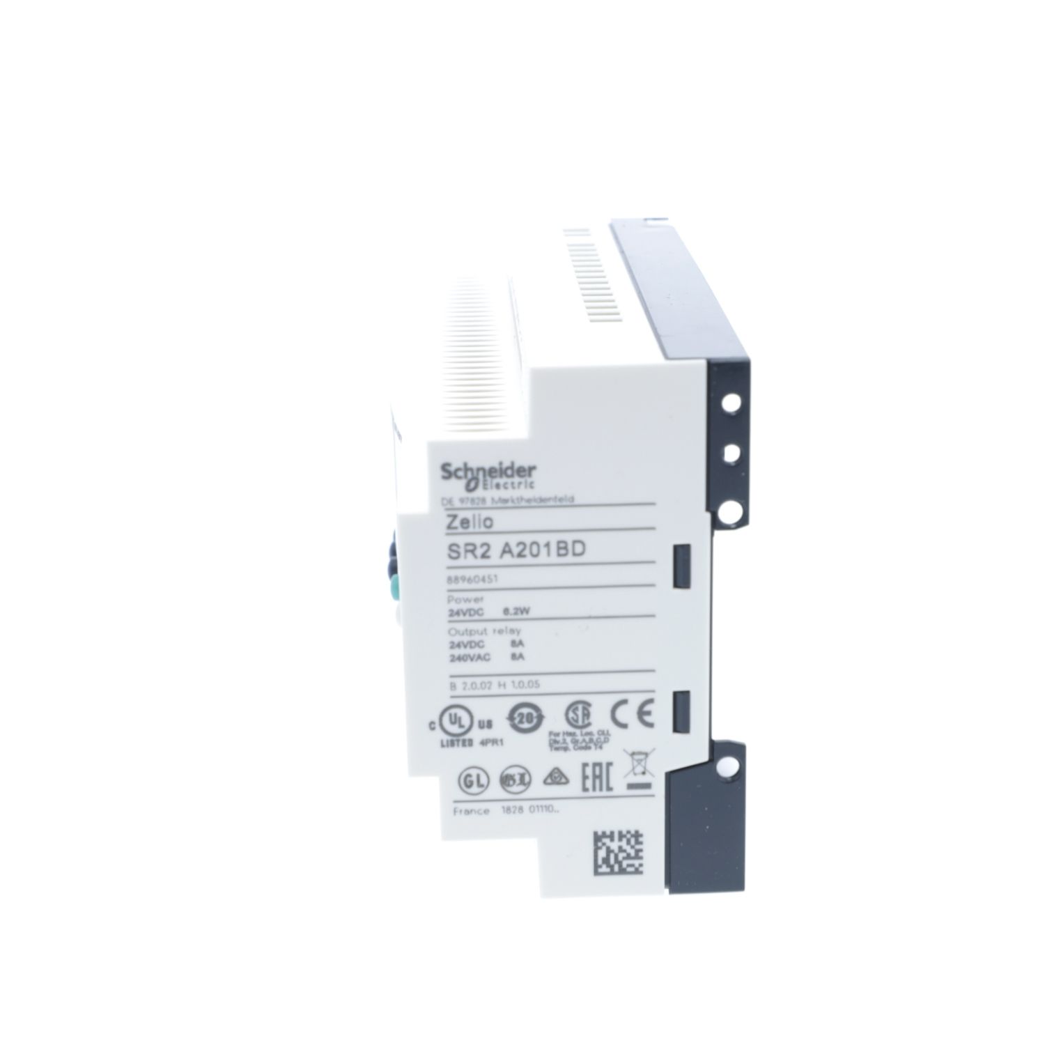 Picture of compact smart relay, Zelio Logic SR2 SR3, 20 IO, 24V DC, no clock, display