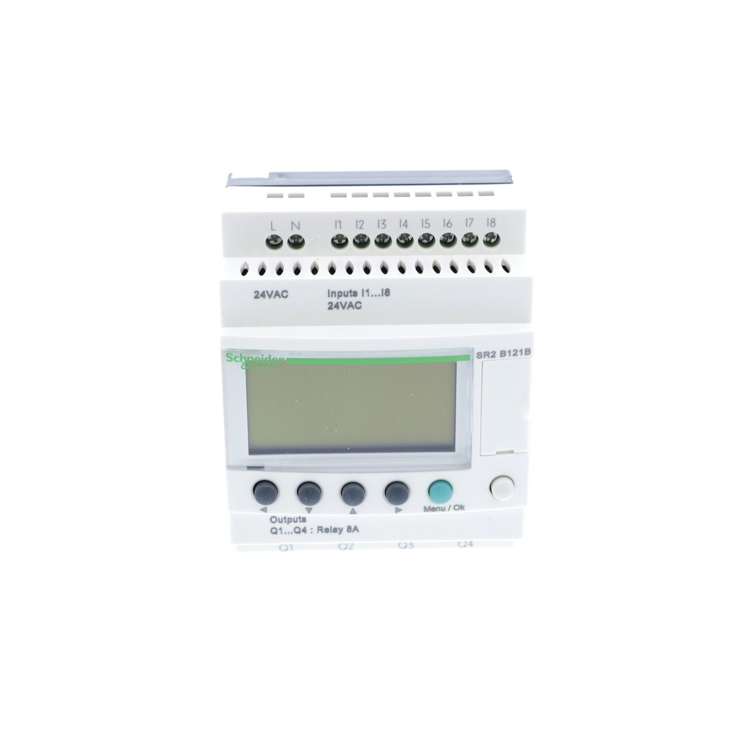 Picture of Compact smart relay, Zelio Logic, 12 I/O, 24 V AC, clock, display