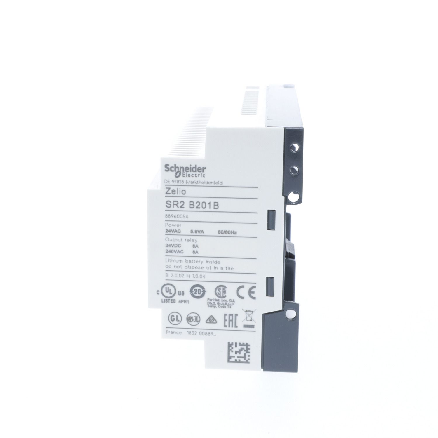 Picture of Compact smart relay, Zelio Logic, 20 I/O, 24 V AC, clock, display