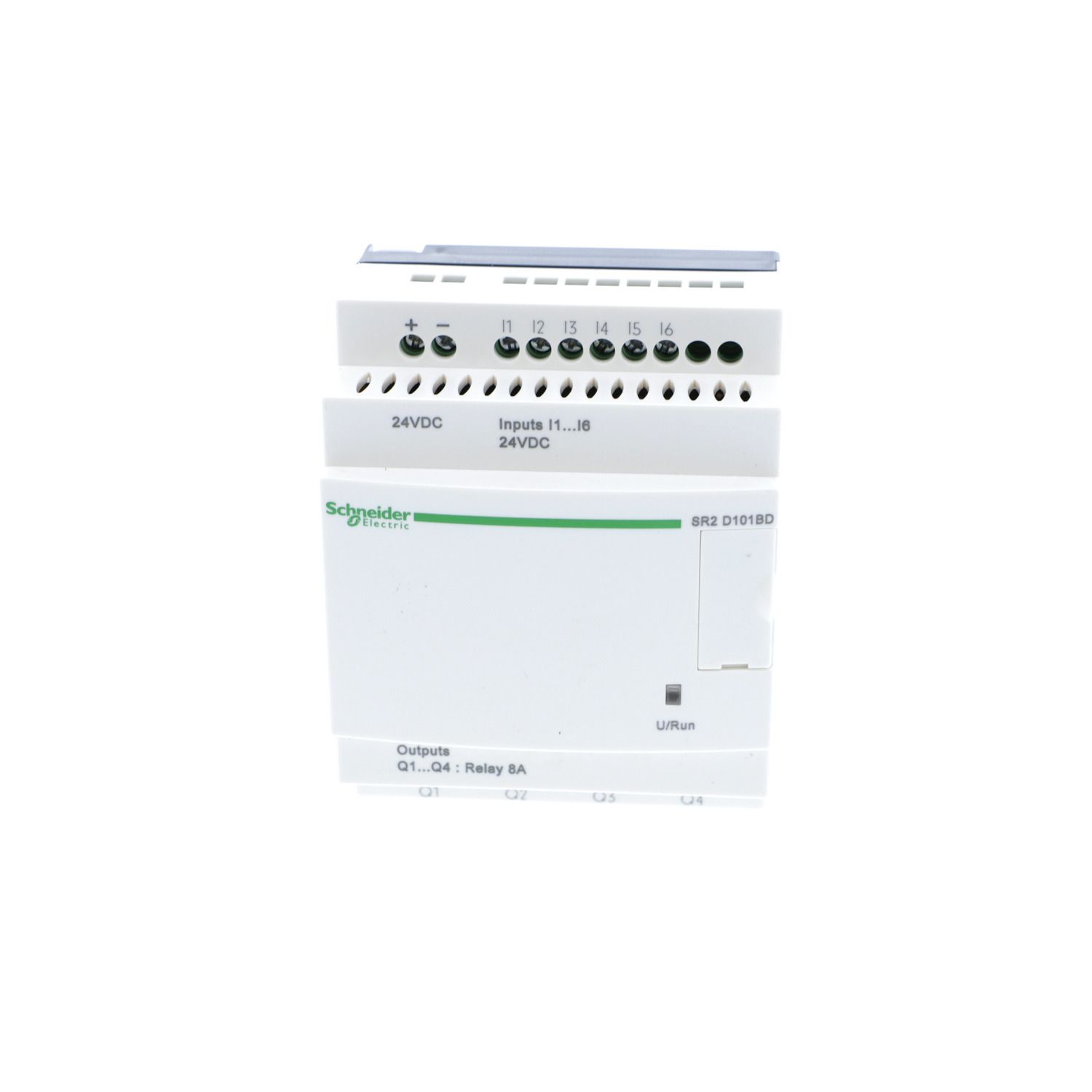 Picture of compact smart relay, Zelio Logic SR2 SR3, 10 IO, 24V DC, no clock, no display