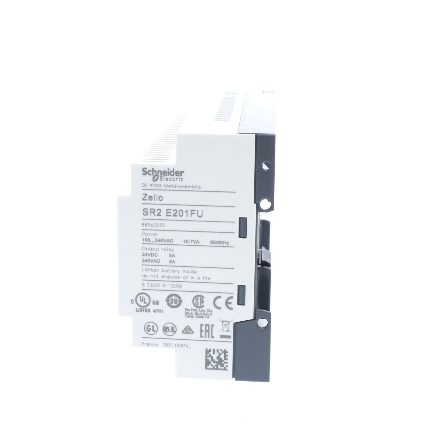 Picture of Compact smart relay, Zelio Logic, 20 I/O, 100...240 V AC, clock, no display