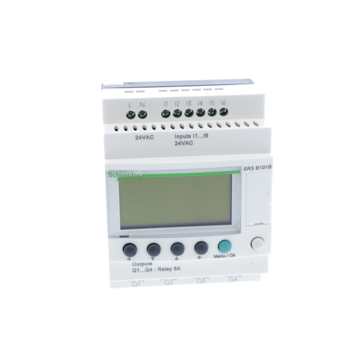 Picture of Modular smart relay, Zelio Logic, 10 I/O, 24 V AC, clock, display