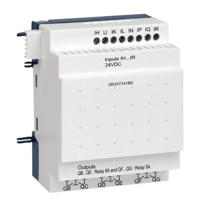 Picture of Discrete I/O extension module, Zelio Logic, 14 I/O, 24 V DC