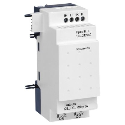 Picture of Discrete I/O extension module, Zelio Logic, 6 I/O, 100...240 V AC
