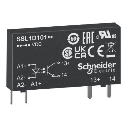 Picture of Solid state slim relay, Harmony Solid State Relays, 2A, zero voltage switching, input 3…12V DC, output 24...280V AC