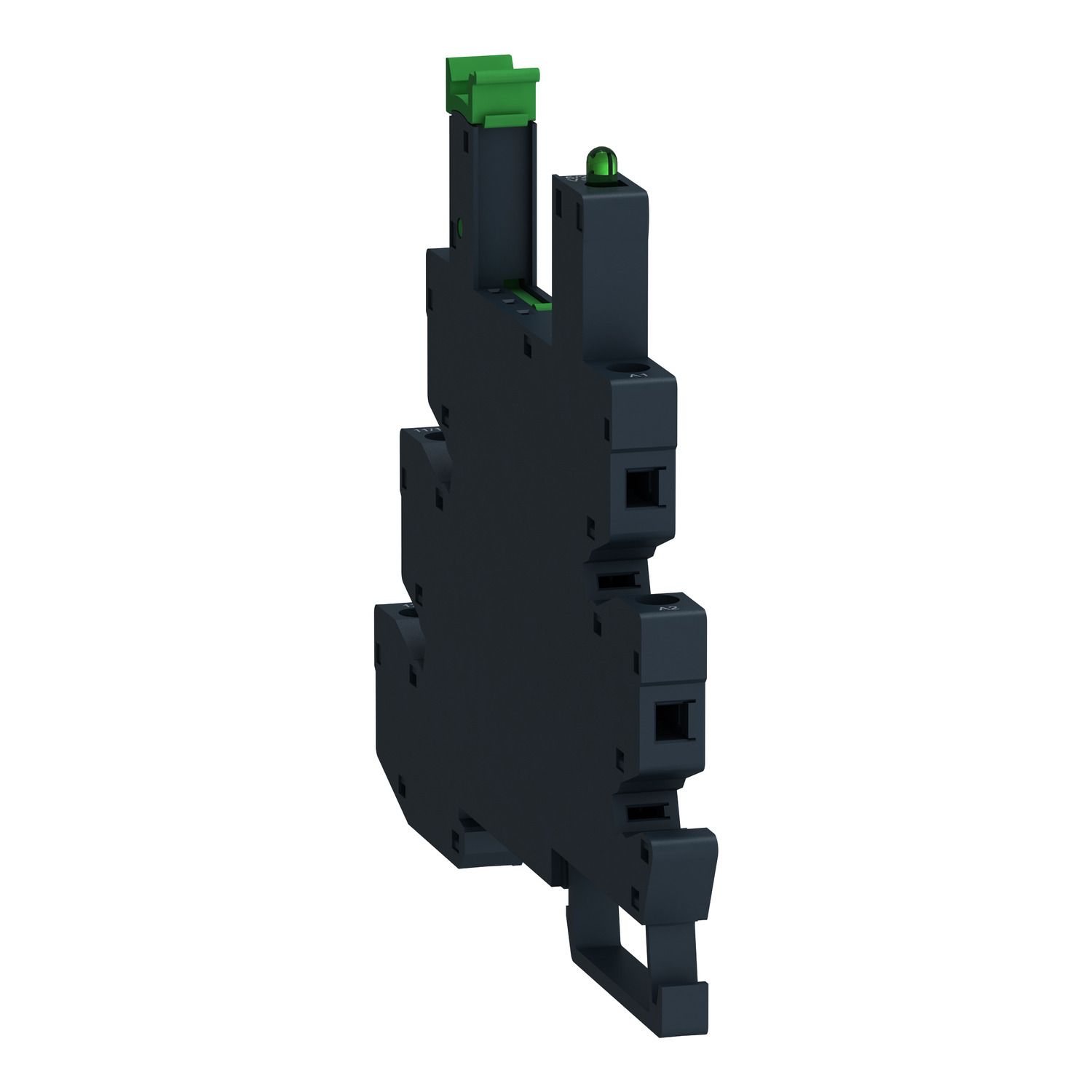 Picture of Socket equipped with LED and protection circuit, Harmony Solid State Relays, for SSL relays, screw connectors, 5 24V DC