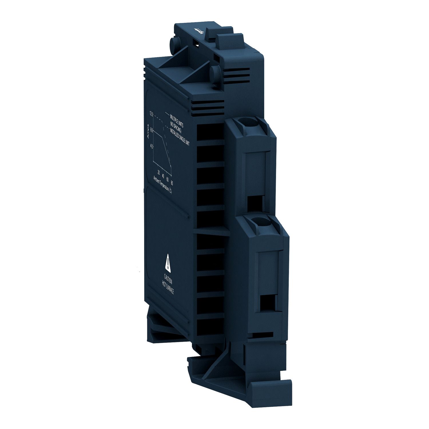 Picture of Solid state modular relay, Harmony Solid State Relays, 12A, DIN rail mount, zero voltage switching, input 4...32V DC, output 24...280V AC