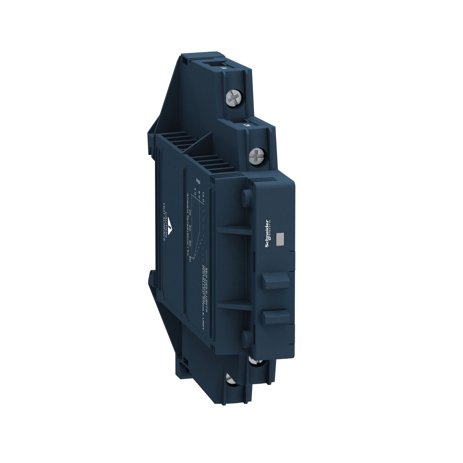 Picture of Solid state modular relay, Harmony Solid State Relays, 12A, DIN rail mount, zero voltage switching, input 200…265V AC, output 24...280V AC