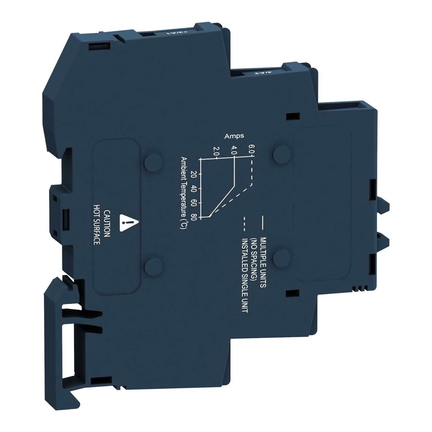 Picture of Solid state modular relay, Harmony Solid State Relays, 6A, DIN rail mount, zero voltage switching, input 90…140V AC, output 24...280V AC