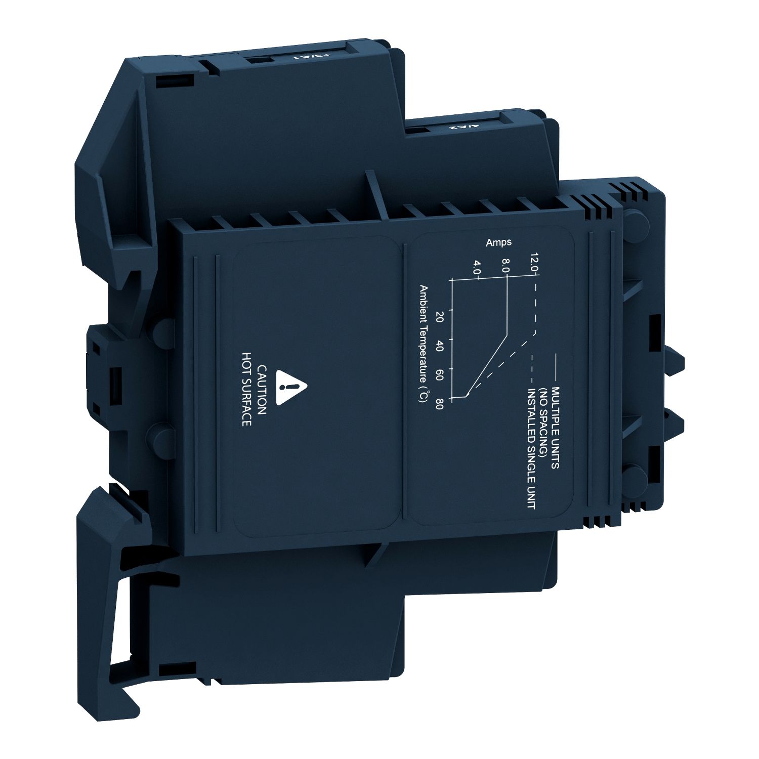Picture of Solid state modular relay, Harmony Solid State Relays, 12A, DIN rail mount,random switching, input 4…32V DC, output 48…600V AC