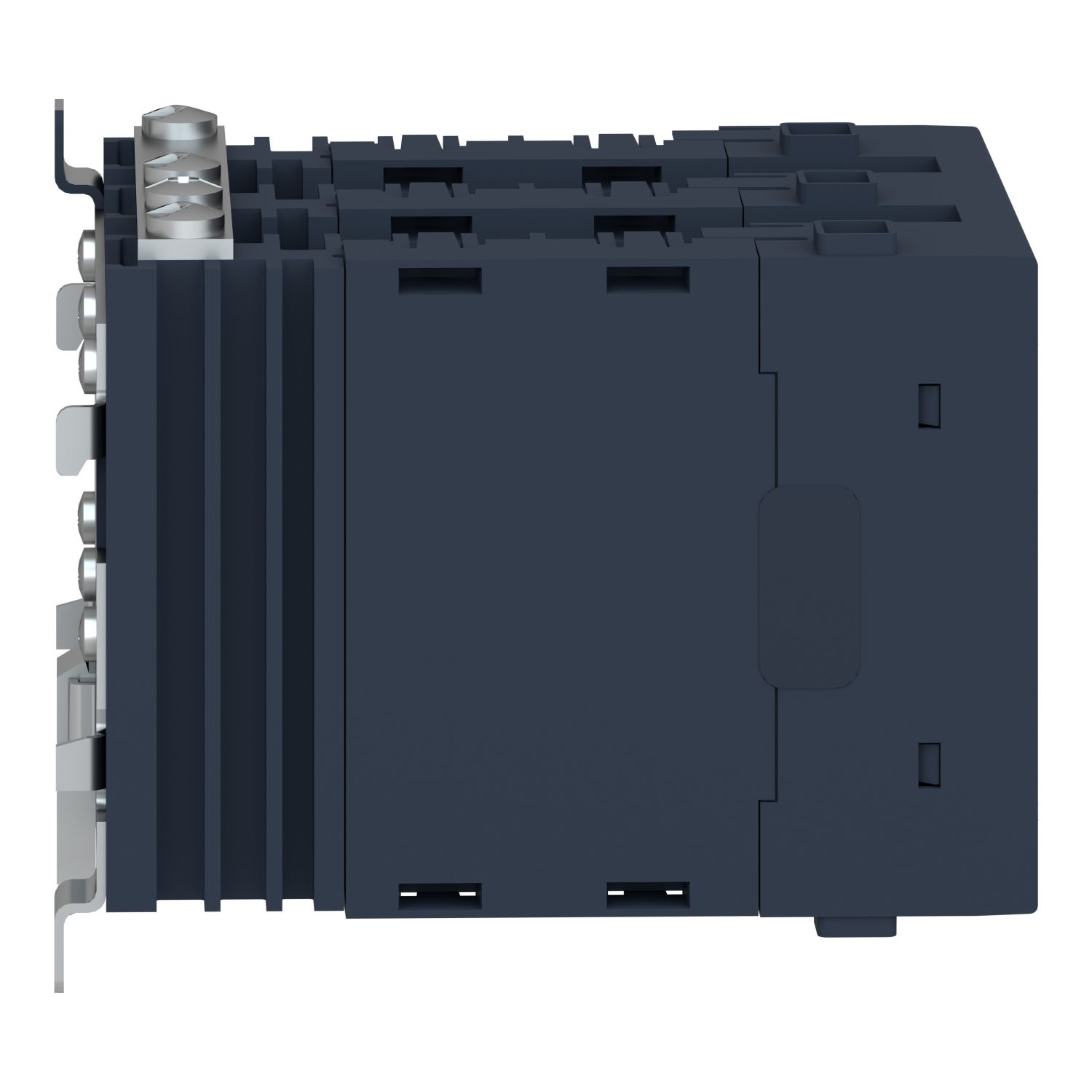 Picture of single phase relay, Harmony Solid State Modular Relays, 25A, DIN rail mount, zero voltage switching, input 90 to 140V AC, output 48 to 600V AC