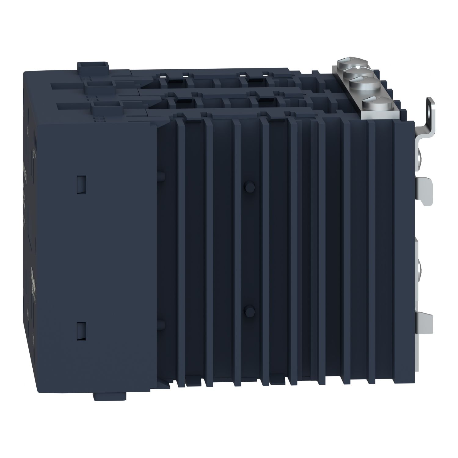 Picture of single phase relay, Harmony Solid State Modular Relays, 25A, DIN rail mount, zero voltage switching, input 90 to 140V AC, output 48 to 600V AC