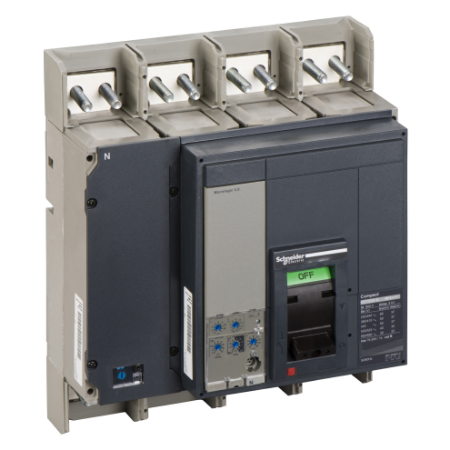 Picture of Circuit breaker, ComPact NS1600N, 50kA/415VAC, Micrologic 5.0 trip unit, 1600A, fixed, 4 poles 4d