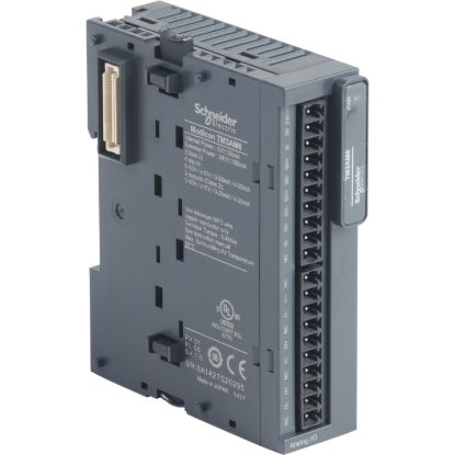 Picture of Input/output analog module, Modicon TM3, 4 inputs, 2 output (screw) 24 VDC