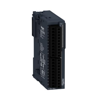 Picture of Discrete output module, Modicon TM3, 16 outputs transistor NPN (screw)