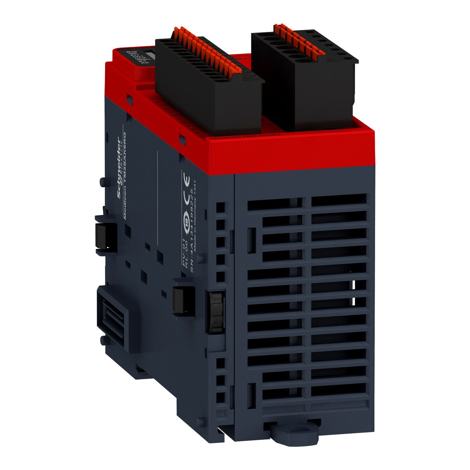 Picture of Safety module, Modicon TM3, 3 Function, Cat 4 PL e/SIL CL3 (spring) 24 VDC