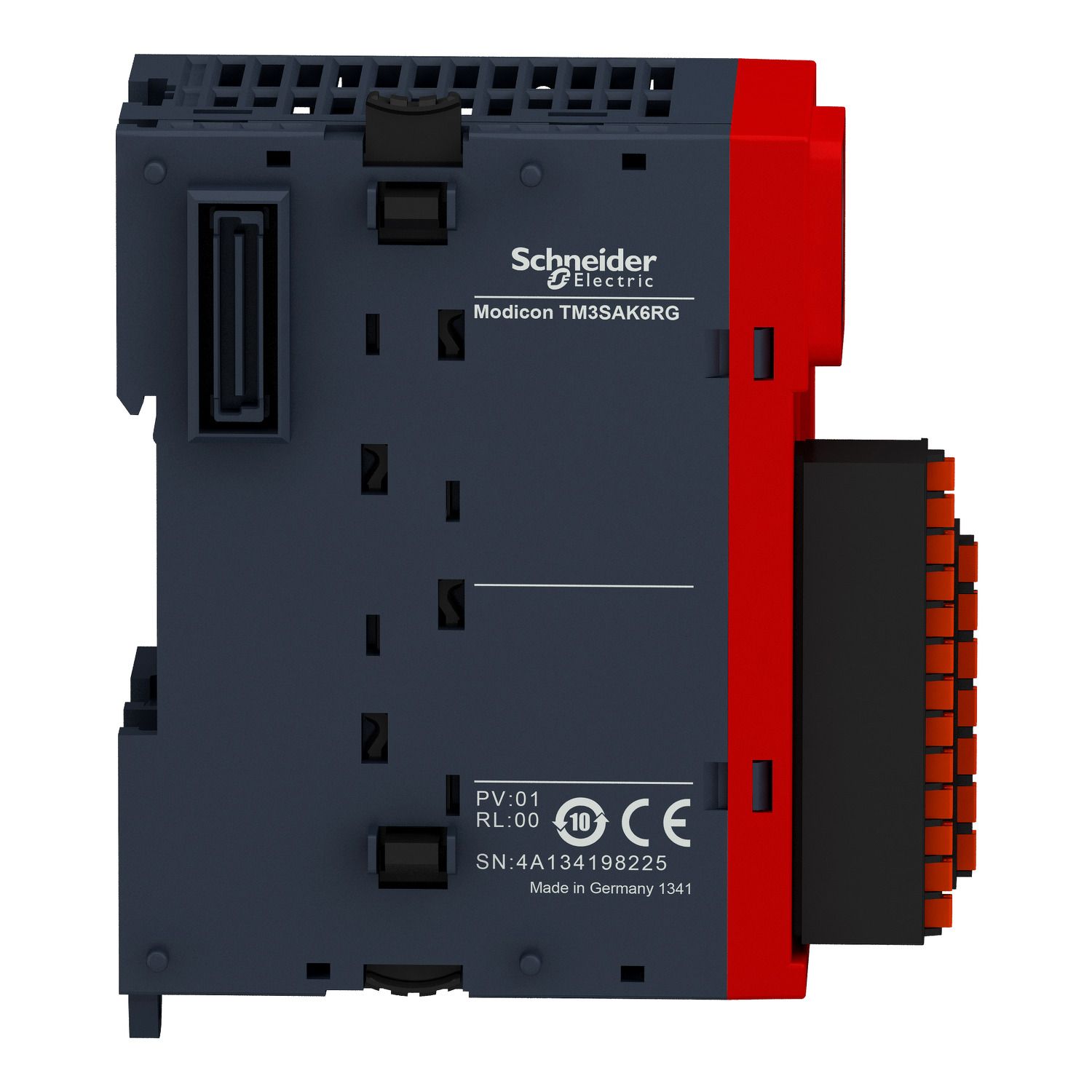 Picture of Safety module, Modicon TM3, 3 Function, Cat 4 PL e/SIL CL3 (spring) 24 VDC