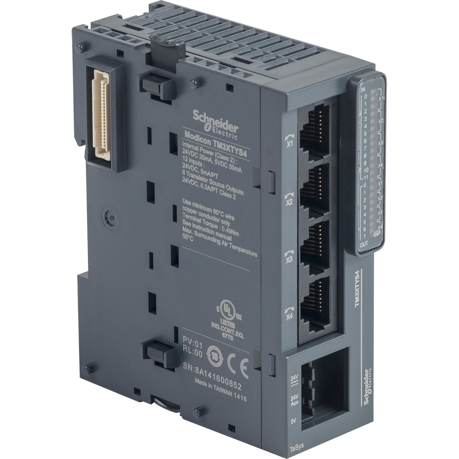 Picture of Parallel interface module, Modicon TM3, 4 Tesys motors