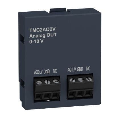 Picture of Analogue output cartridge, Modicon M221, 2 analog voltage outputs, I/O extension