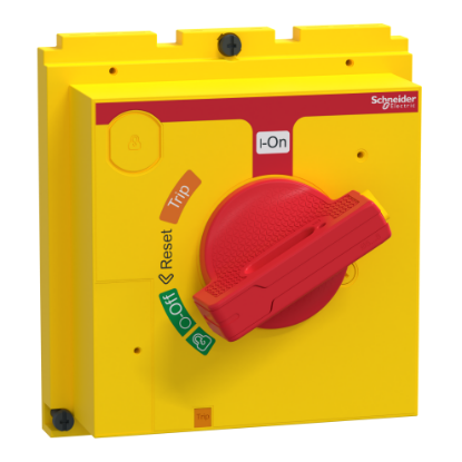 Picture of Direct rotary handle, ComPacT NSX400/630, red handle/yellow front, IP40