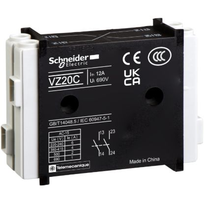 Picture of Auxiliary contact block, TeSys Mini-Vario, 1 NO + 1 NO