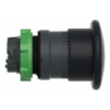 Picture of Head for non illuminated pushbutton, Harmony XB5, plastic, black, mushroom 40mm, 22mm, latching push pull