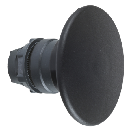 Picture of Head for non illuminated push button, Harmony XB5, black mushroom 60mm, 22mm, latching, push-pull to release, unmarked