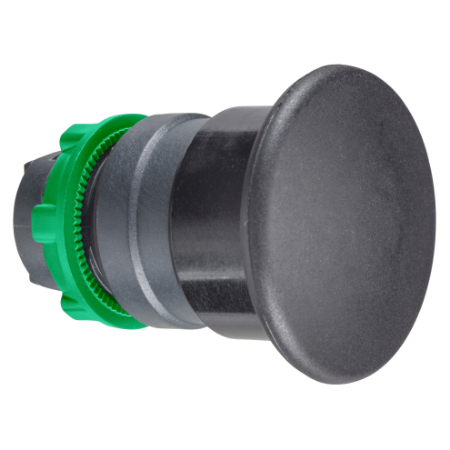 Picture of Harmony XB5, Head for non illuminated pushbutton, plastic, black, mushroom 40mm, 22mm, spring return