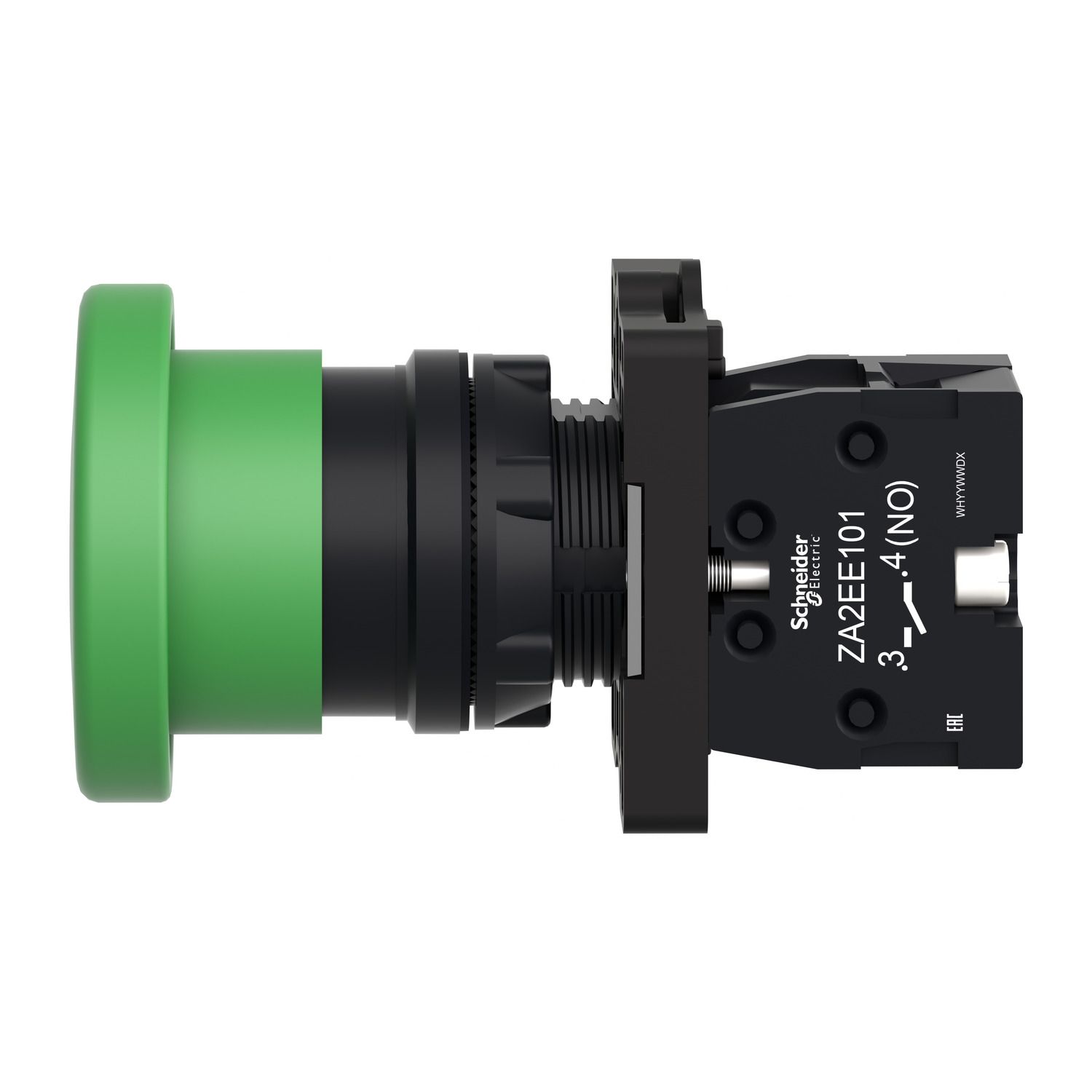 Picture of Comp PB plastic green mushr 40mm 1NO