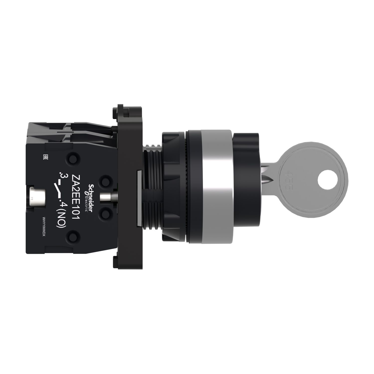Picture of Comp SS plast key455 3pos spr ret 2NO