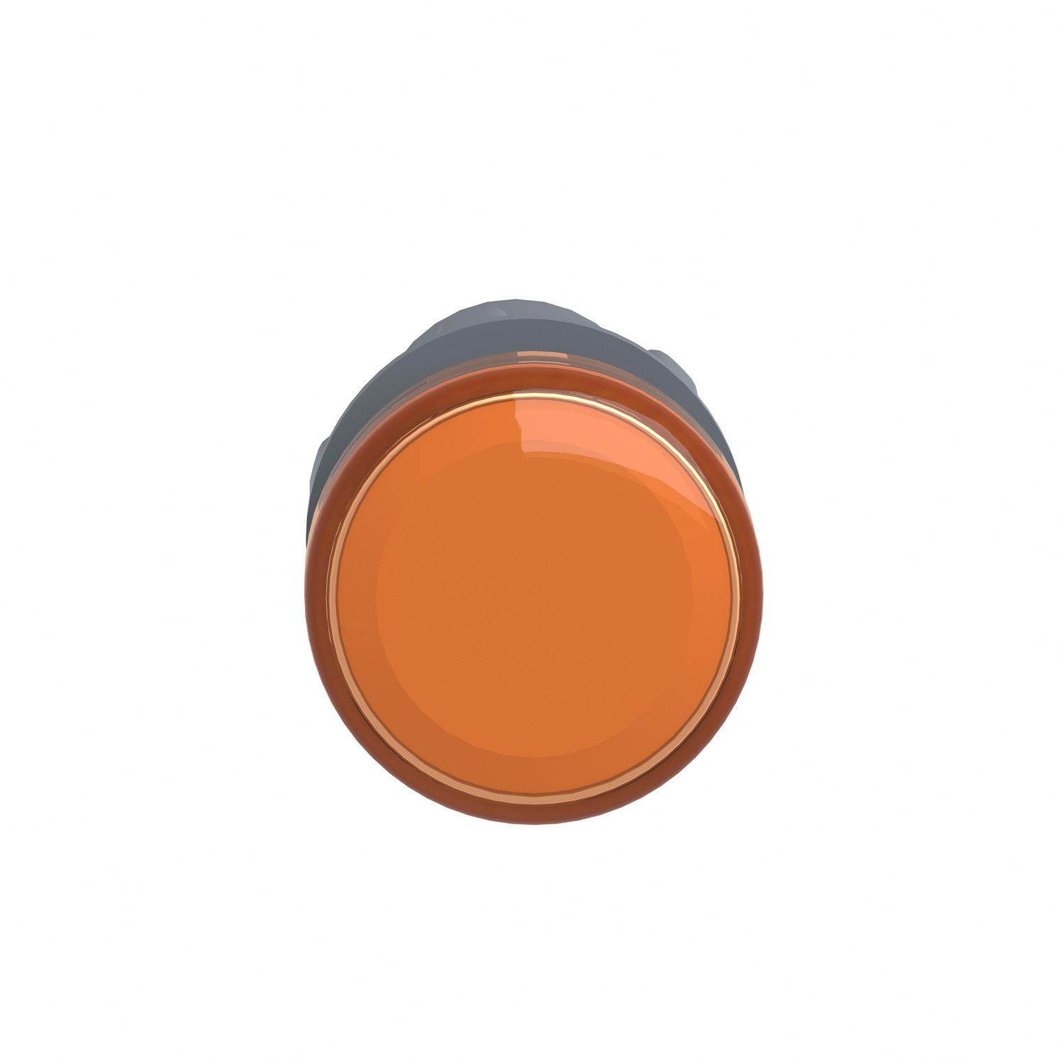 Picture of Monolithic pilot light, Easy Harmony XA2, plastic, amber, 22mm, integral LED, screw clamp terminals, 24V AC DC
