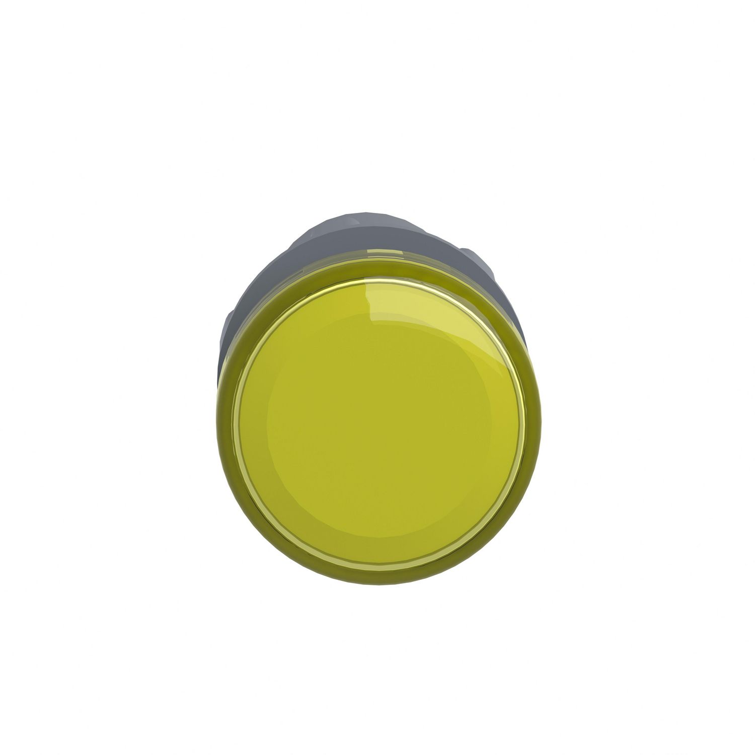 Picture of Monolithic pilot light, Easy Harmony XA2, plastic, yellow, 22mm, integral LED, screw clamp terminals, 24V AC DC