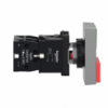 Picture of Illuminated double headed push button, Easy Harmony XA2, plastic, 22mm, 1 green flush I + 1 light + 1 red flush O, 24V AC DC, 1NO + 1NC